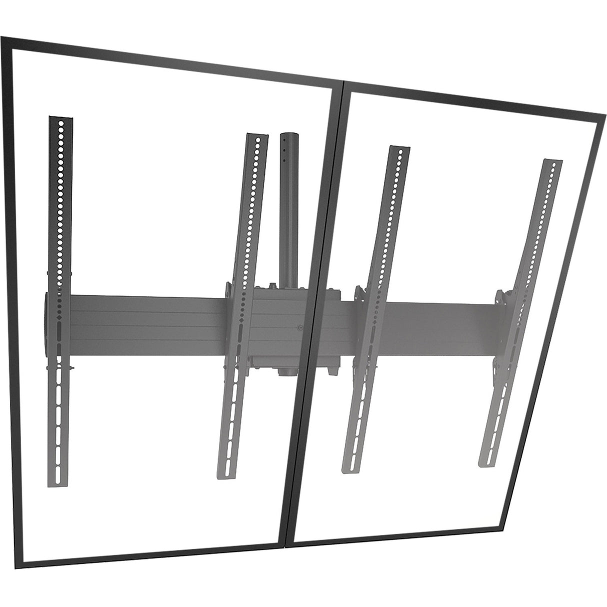 Chief Fusion 2x1 Menu Board Ceiling Display Mount - For Displays 40-55" - Black — LCM2X1UP