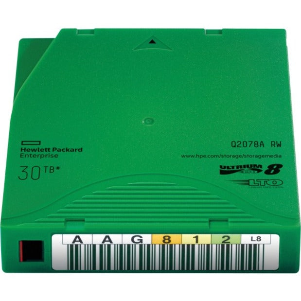 HPE LTO-8 Ultrium 30TB RW Data Cartridge — Q2078A