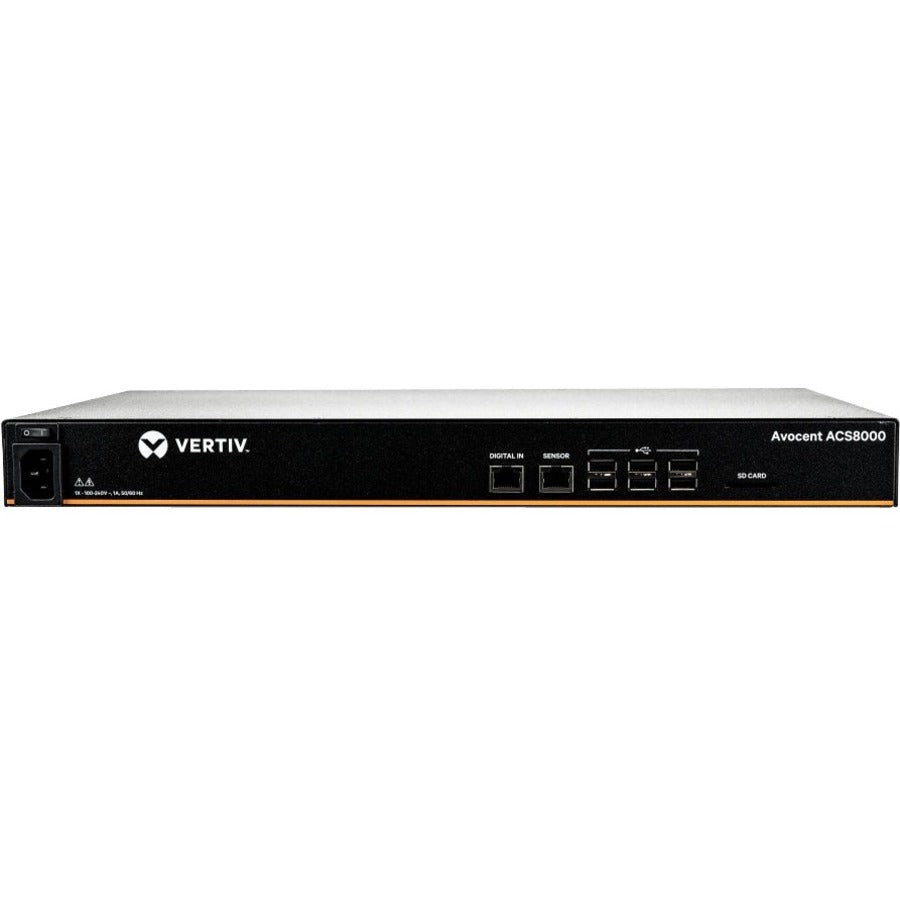 Vertiv Avocent 8-Port ACS8000 Console System with single AC Power Supply — ACS8008SAC-400