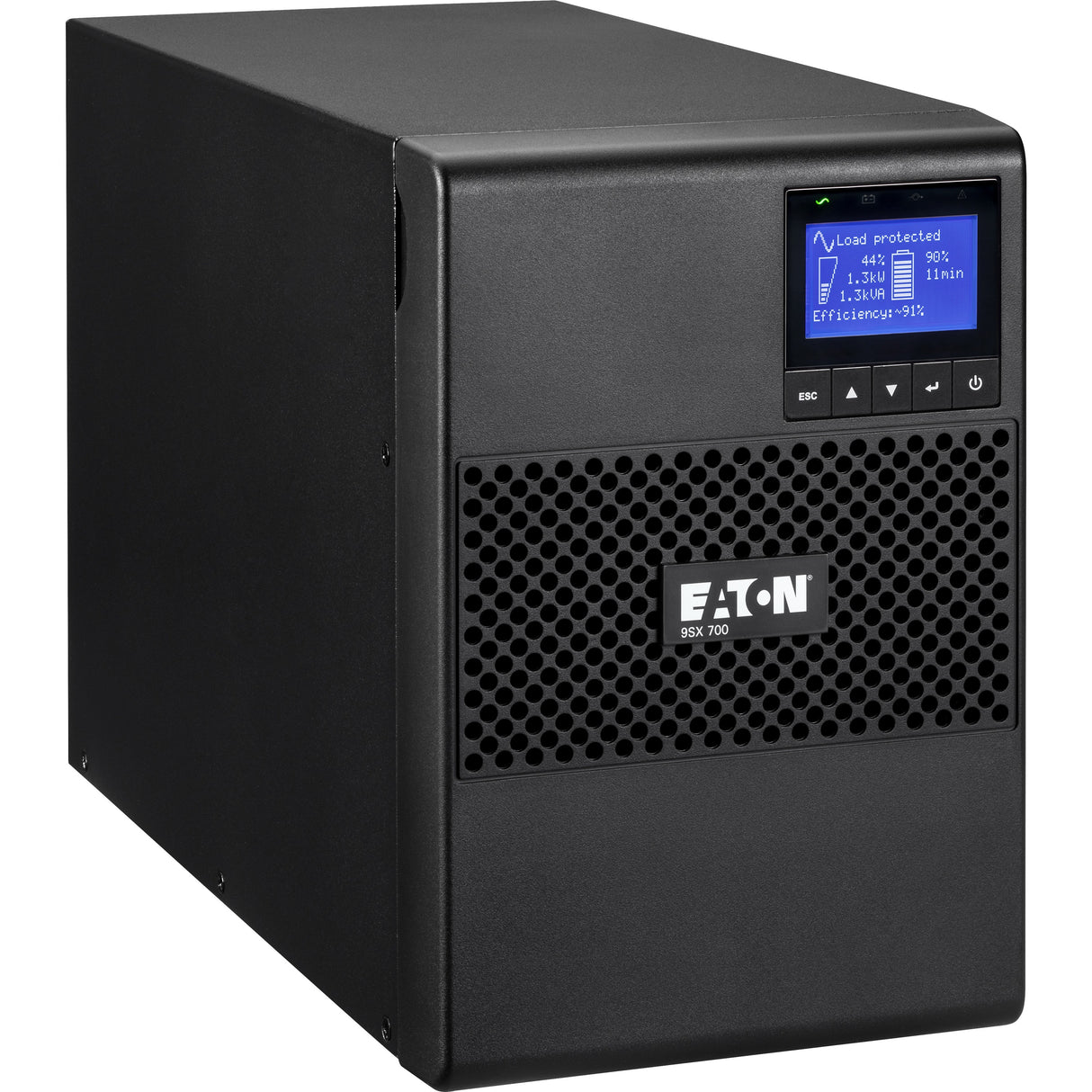 Eaton 9SX 700VA 630W 120V Online Double-Conversion UPS - 6 NEMA 5-15R Outlets, Cybersecure Network Card Option, Extended Run, Tower — 9SX700