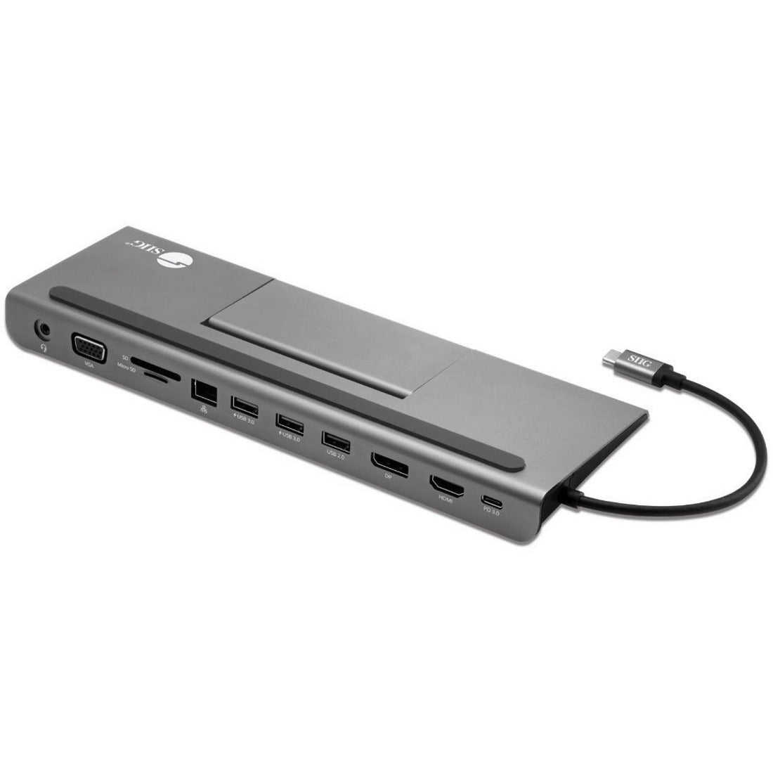 SIIG Aluminum USB-C MST Video Docking Station with 100W PD — JU-DK0E11-S1