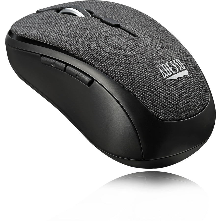 Adesso iMouse S80B - Wireless Fabric Optical Mini Mouse (Black) — iMouseS80B