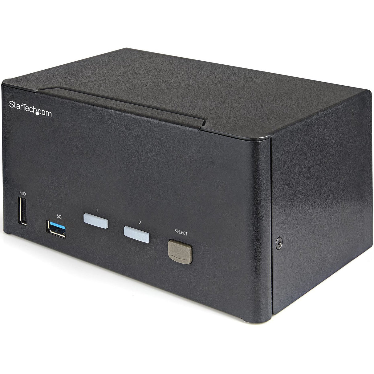 StarTech.com 2 Port Triple Monitor DisplayPort KVM Switch 4K 60Hz UHD HDR, DP 1.2 KVM Switch, 2-Pt USB 3.0 Hub, 4x USB HID, Audio, Hotkey — SV231TDPU34K