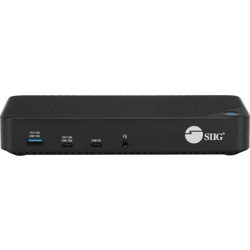 SIIG Triple Hybrid 4K Video Docking Station with PD Charging — JU-DK0P11-S1