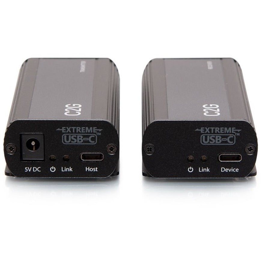 C2G 1-Port USB C Extender - Transmitter to Receiver Kit - USB 3.2 Gen 1 (5GBPS) - USB-C to RJ-45 — C2G54278