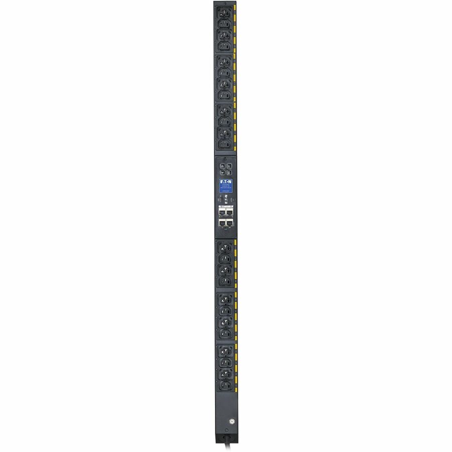 Eaton Single-Phase Managed Rack PDU G4, 100-240V, 24 Outlets, 16A, 3.8kW, C20/L6-20 Input, 10 ft. Cord, 0U Vertical — EVMAL620A