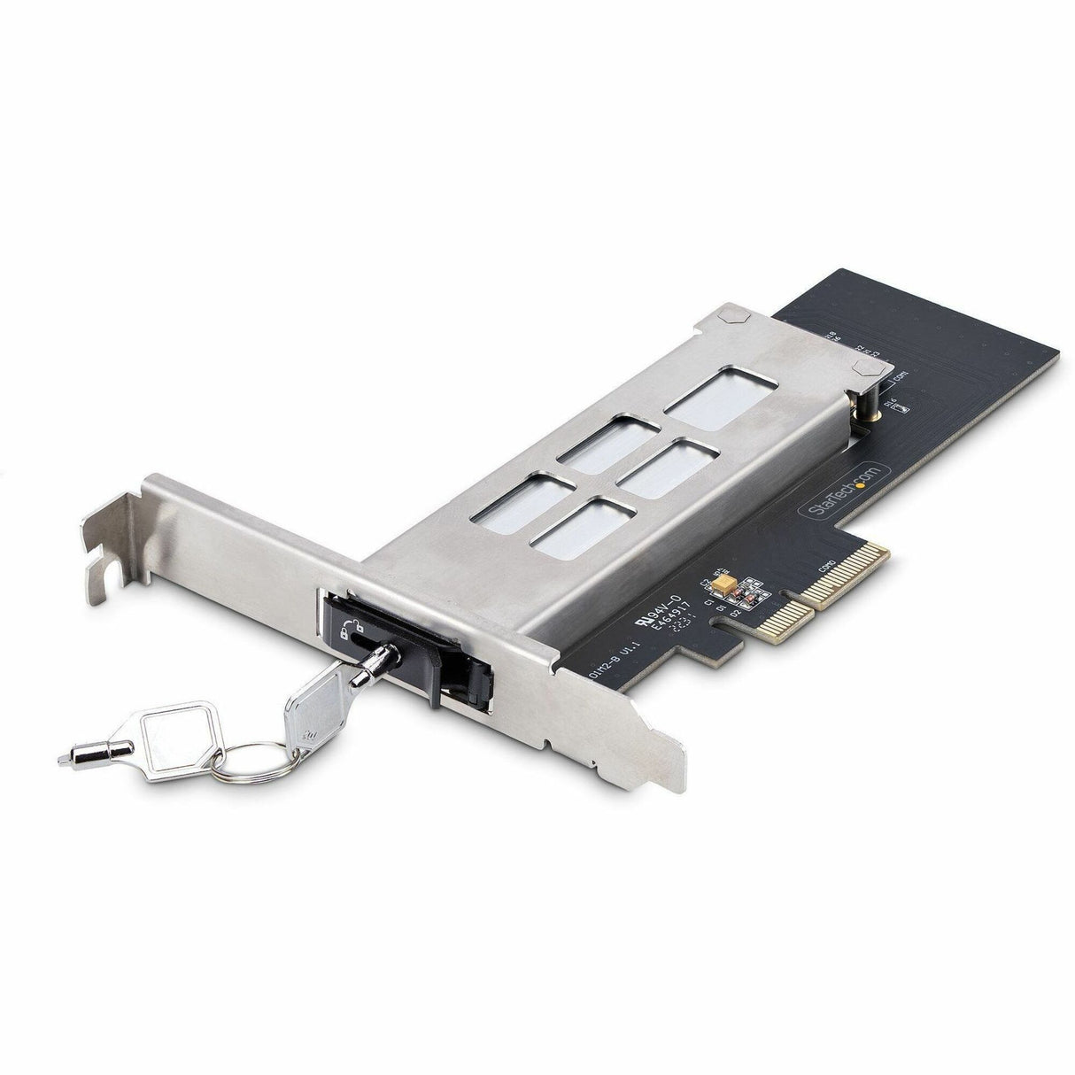 StarTech.com M.2 NVMe SSD to PCIe x4 Removable Mobile Rack for PCI Express Expansion Slot, Tool-less Installation, PCIe Hot-Swap Drive Bay — M2-REMOVABLE-PCIE-N1