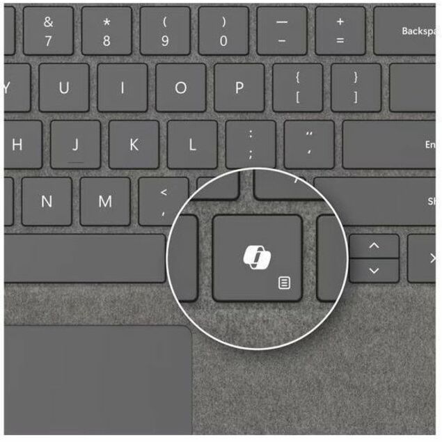 Microsoft Keyboard/Cover Case Microsoft Surface Pro 10, Surface Pro 8, Surface Pro 9, Surface Pro X Tablet - Platinum — 8XB-00186