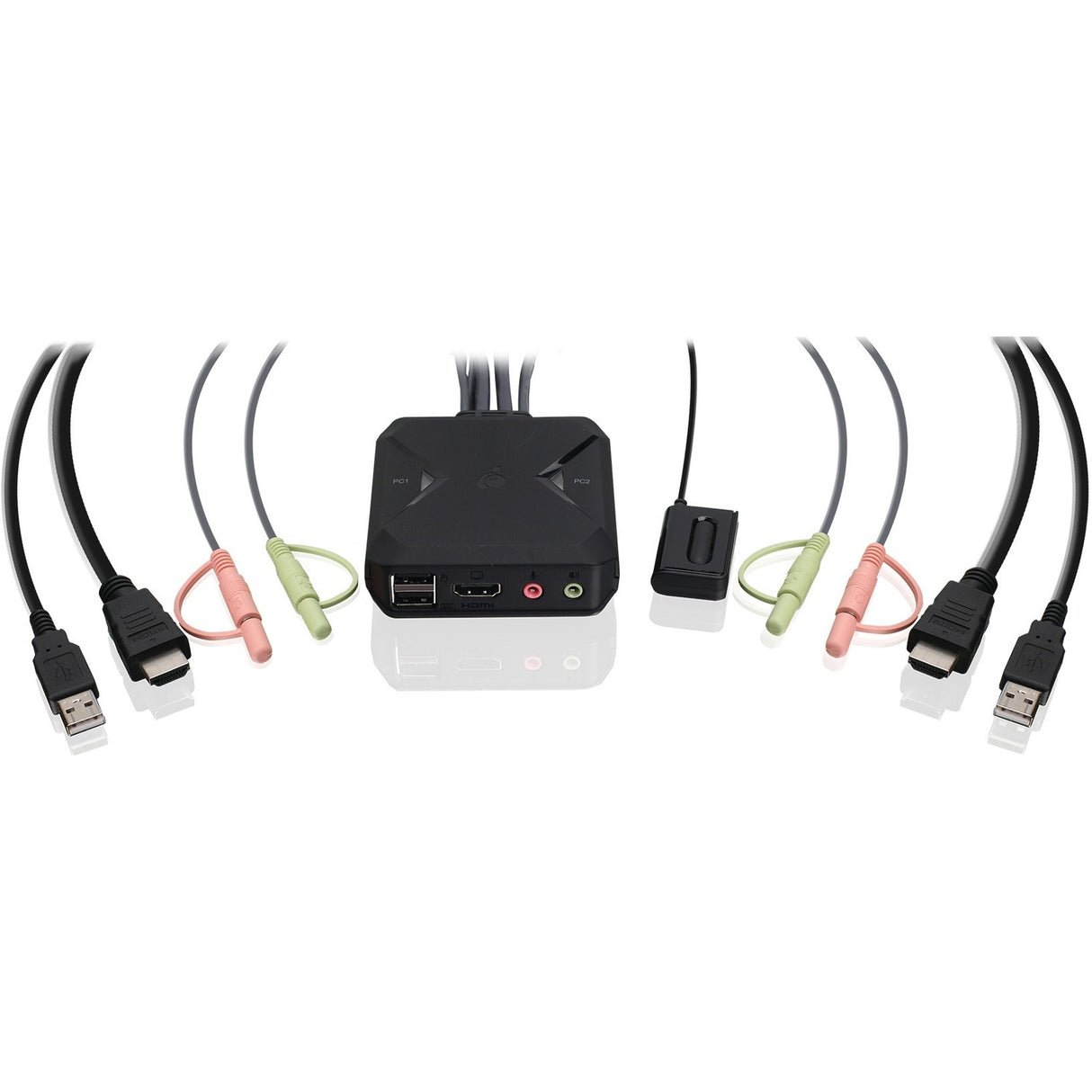 IOGEAR 2-Port 4K KVM Switch with HDMI, USB and Audio Connections — GCS92HU