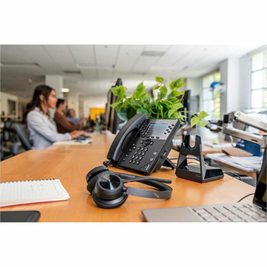 Poly Voyager 4320-M Microsoft Teams Certified Headset + BT700 Dongle + Charging Stand — 77Z32AA