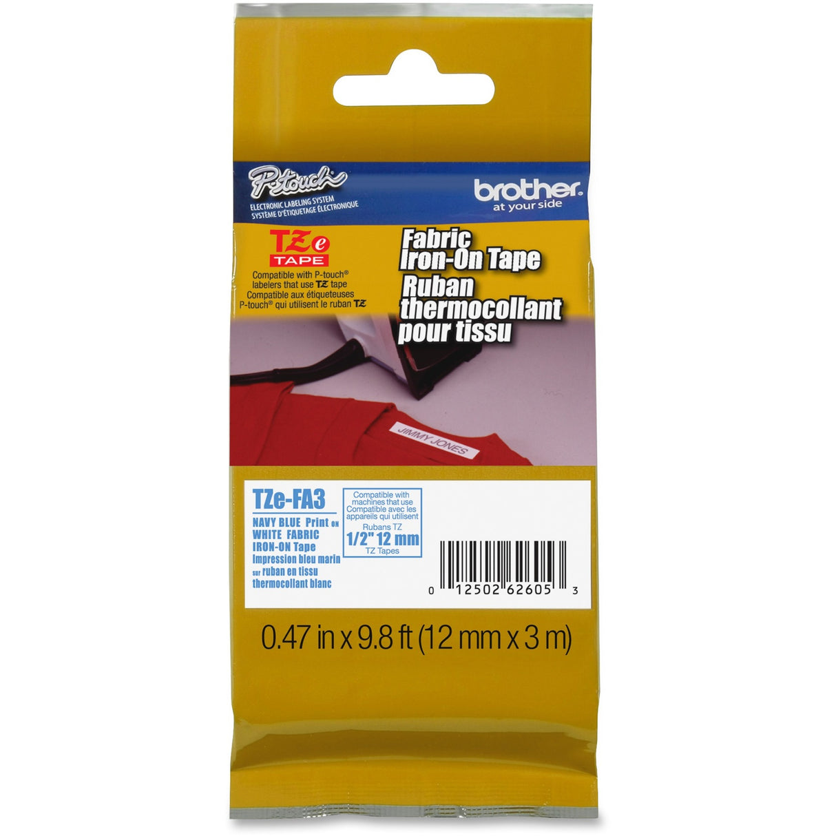 P-touch TZe Iron-On Tape — TZEFA3