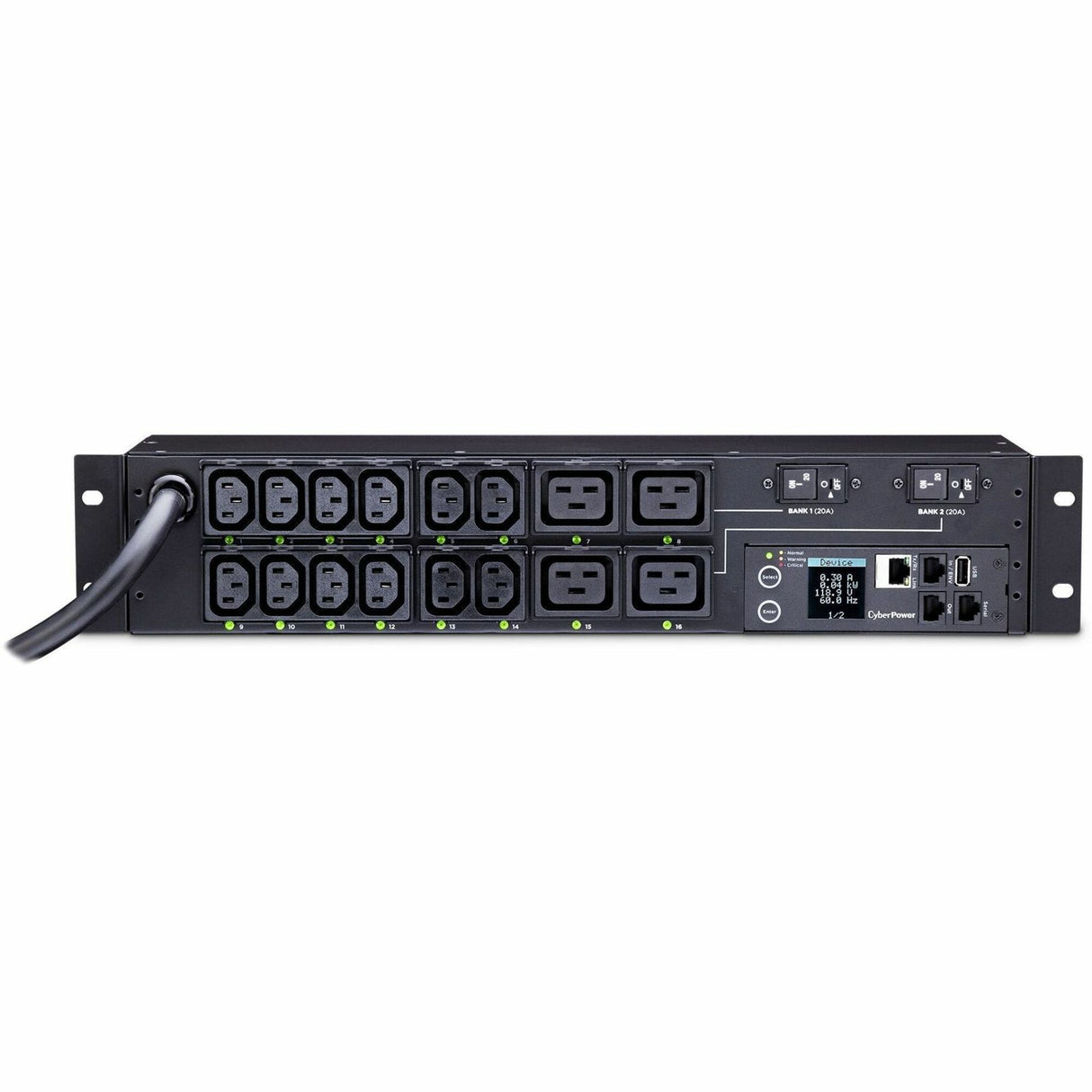 CyberPower PDU41008 Single Phase 200 - 240 VAC 30A Switched PDU — PDU41008