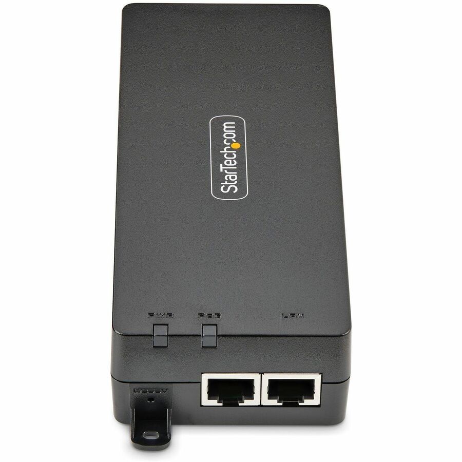 StarTech.com 1-Port 10Gbps Gigabit PoE++ Injector, 90W, 2.5/5/10G Ethernet/10/100/1000M, PoE++ (802.3af/at/bt), Wall Mountable, Unmanaged — AF41XC-POE-INJECTOR