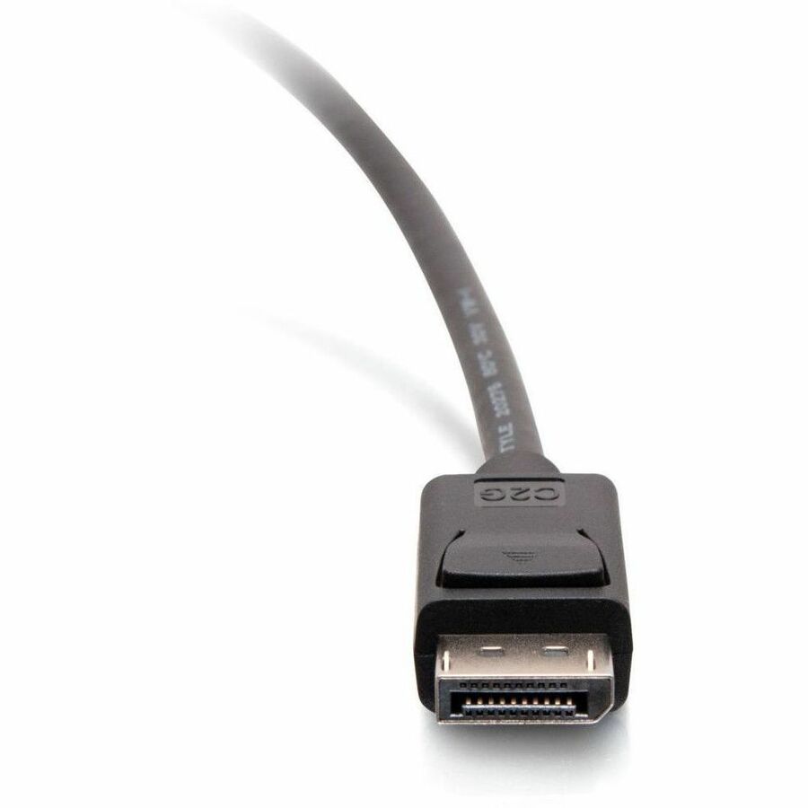 C2G 1ft (0.3m) DisplayPort™ Cable with Latches 4K 60Hz UHD M/M - Black — 54423