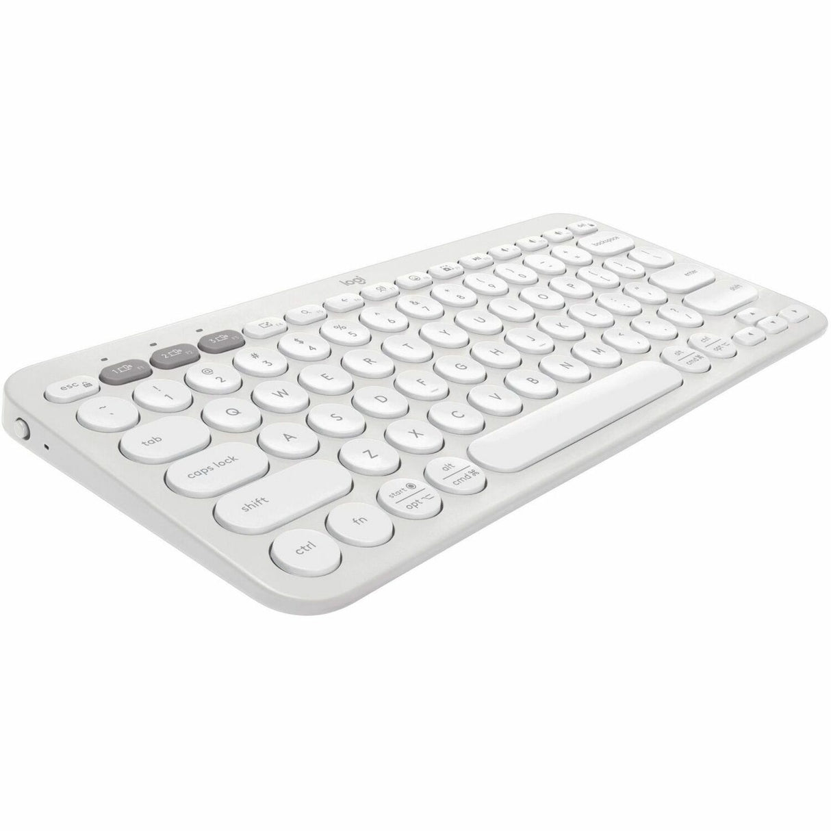 Logitech Pebble Keys 2 K380s, Multi-Device Bluetooth Wireless Keyboard with Customizable Shortcuts, Tonal White — 920-011776