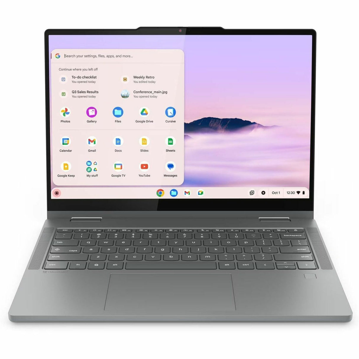 Lenovo 14IRU10 83LL000LUS 14" Touchscreen Convertible 2 in 1 Chromebook - WUXGA - Intel Core 5 120U - 8 GB - 256 GB SSD - English Keyboard - Luna Gray — 83LL000LUS