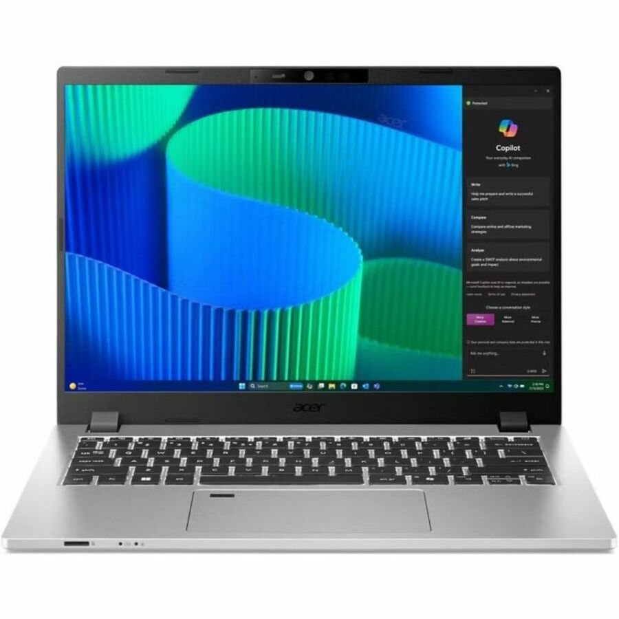 Acer TravelMate P2 14 P214-56 TMP214-56-54NF 14" Notebook - WUXGA - Intel Core 5 120U - 16 GB - 512 GB SSD - English Keyboard - Silver — NX.BCJAA.001