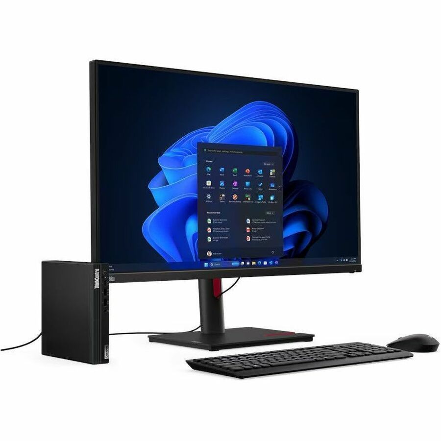 Lenovo ThinkCentre M75q Gen 5 12RQ000RUS Desktop Computer - AMD Ryzen 7 PRO 8700GE - 16 GB - 1 TB SSD - Tiny - Black — 12RQ000RUS