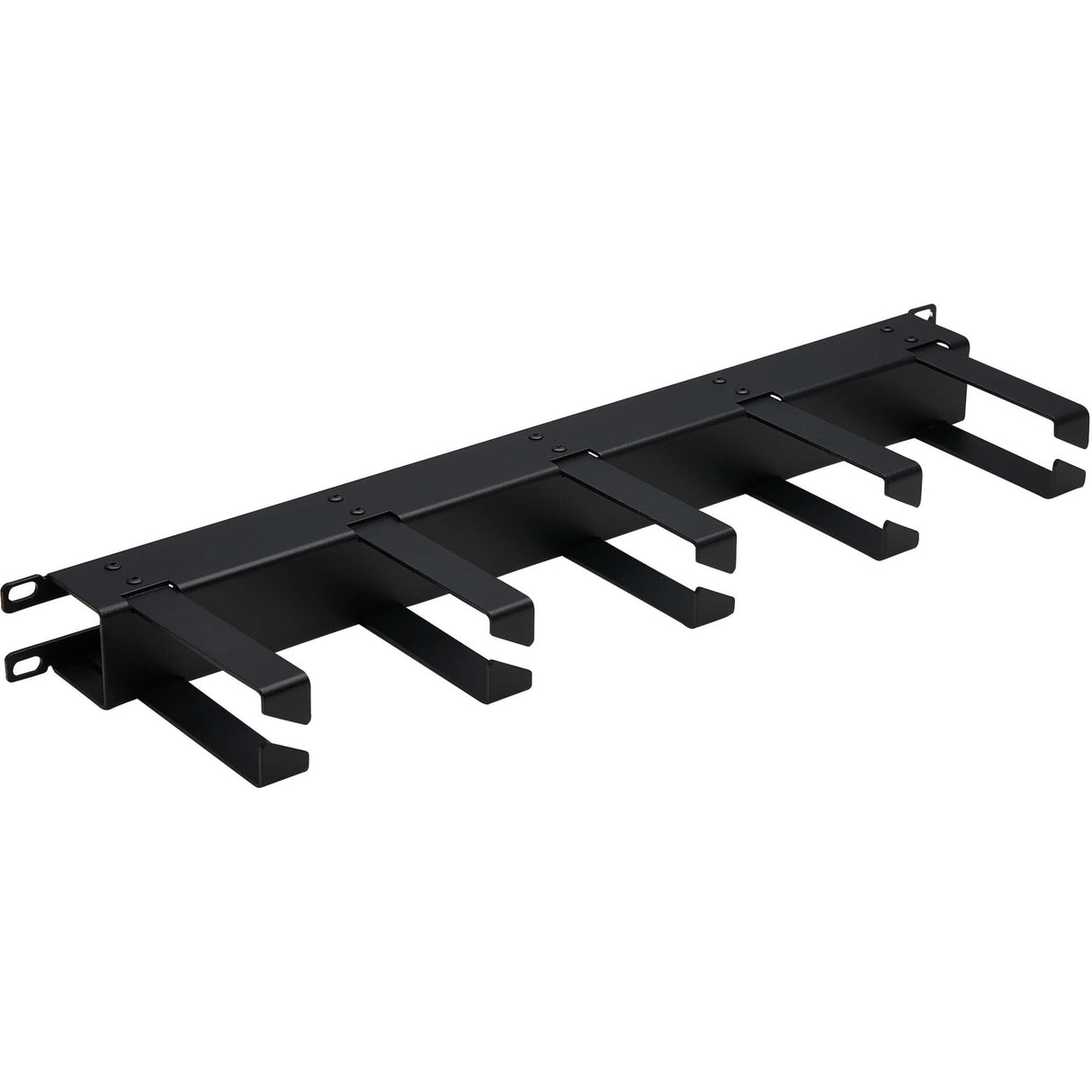 Eaton Tripp Lite Series Horizontal Cable Manager - Metal Rings, Black, 1U — SRCABLERING1UHD