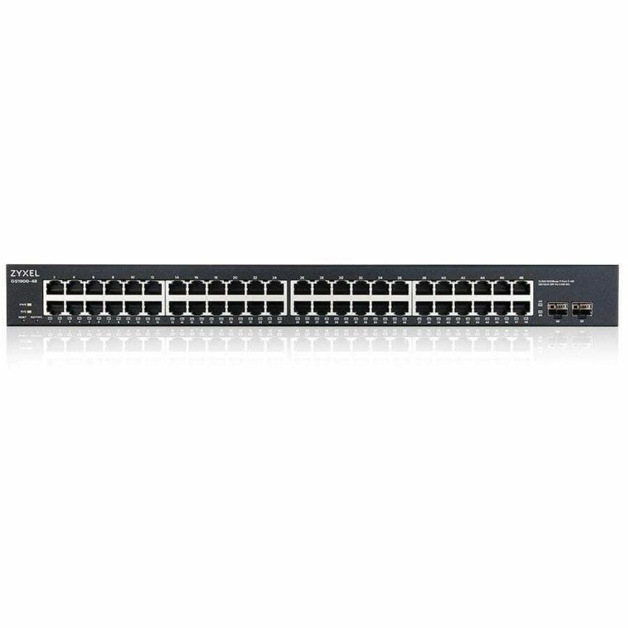 ZyXEL GS1900-48 L2 Web Managed 48-Port GbE Rackmount Switch with 2 SFP, Total 50-Ports — GS1900-48