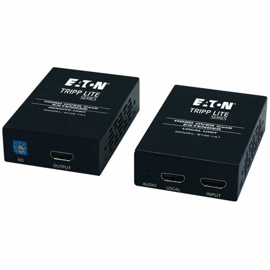 Eaton Tripp Lite Series HDMI over Cat5/6 Extender Kit, Box-Style Transmitter/Receiver for Video/Audio, Up to 150 ft. (45 m), TAA — B126-1A1