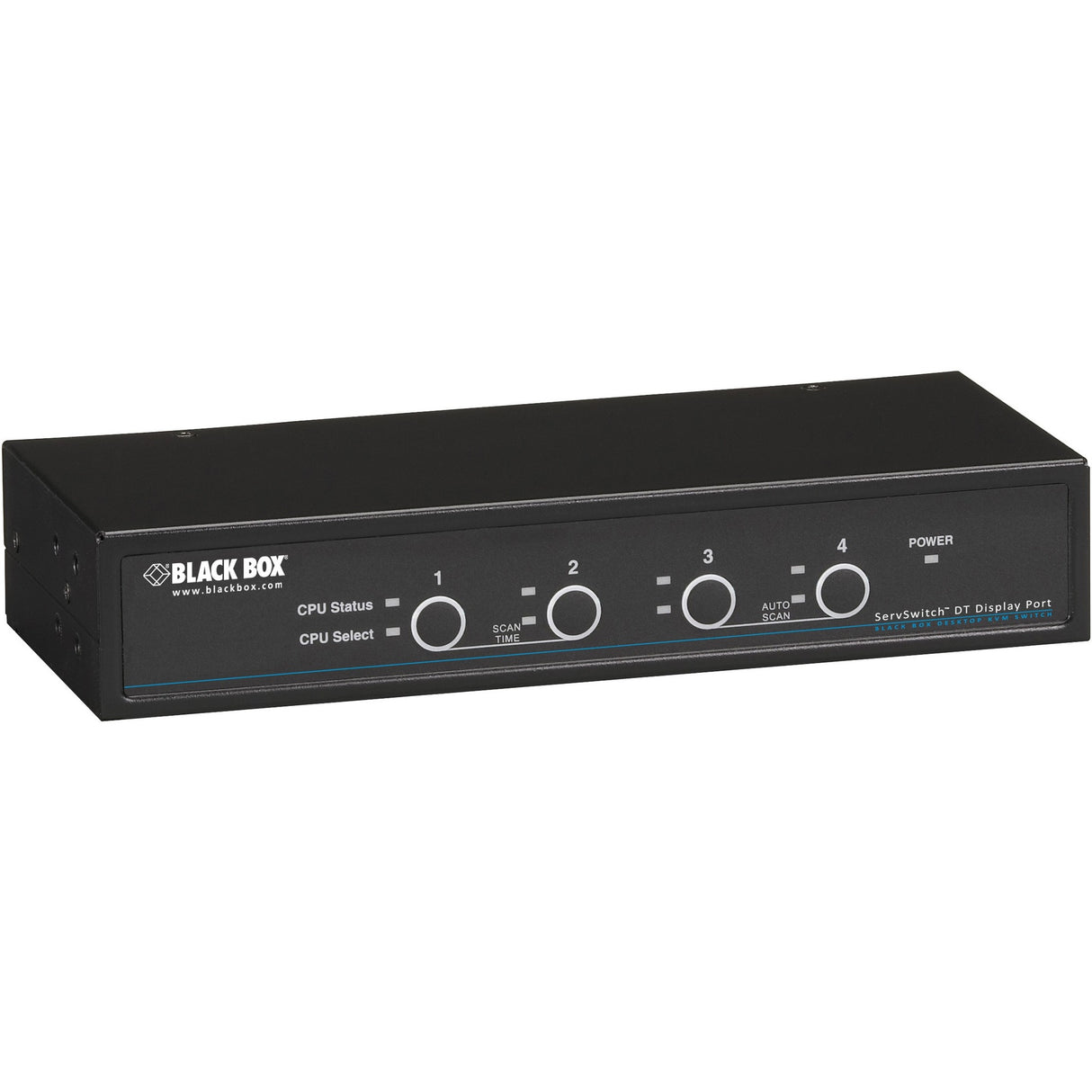 Black Box ServSwitch DT KVM Switch DisplayPort with USB and Audio, 4-Port — KV9704A