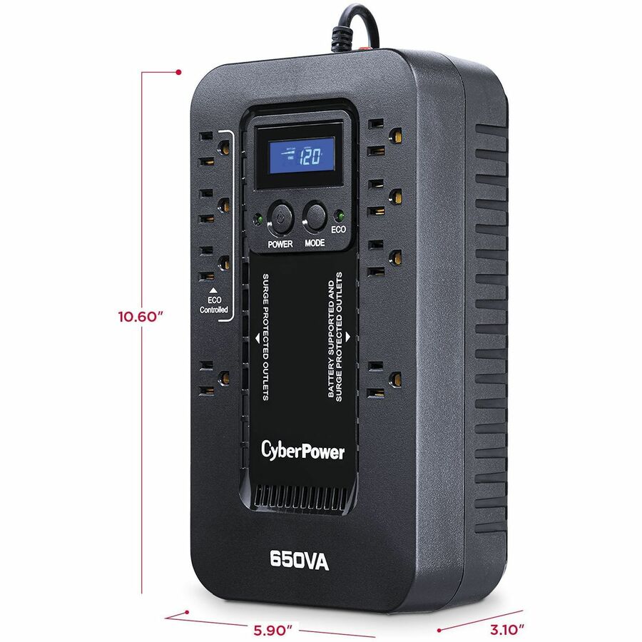 CyberPower EC650LCD Ecologic UPS Systems — EC650LCD