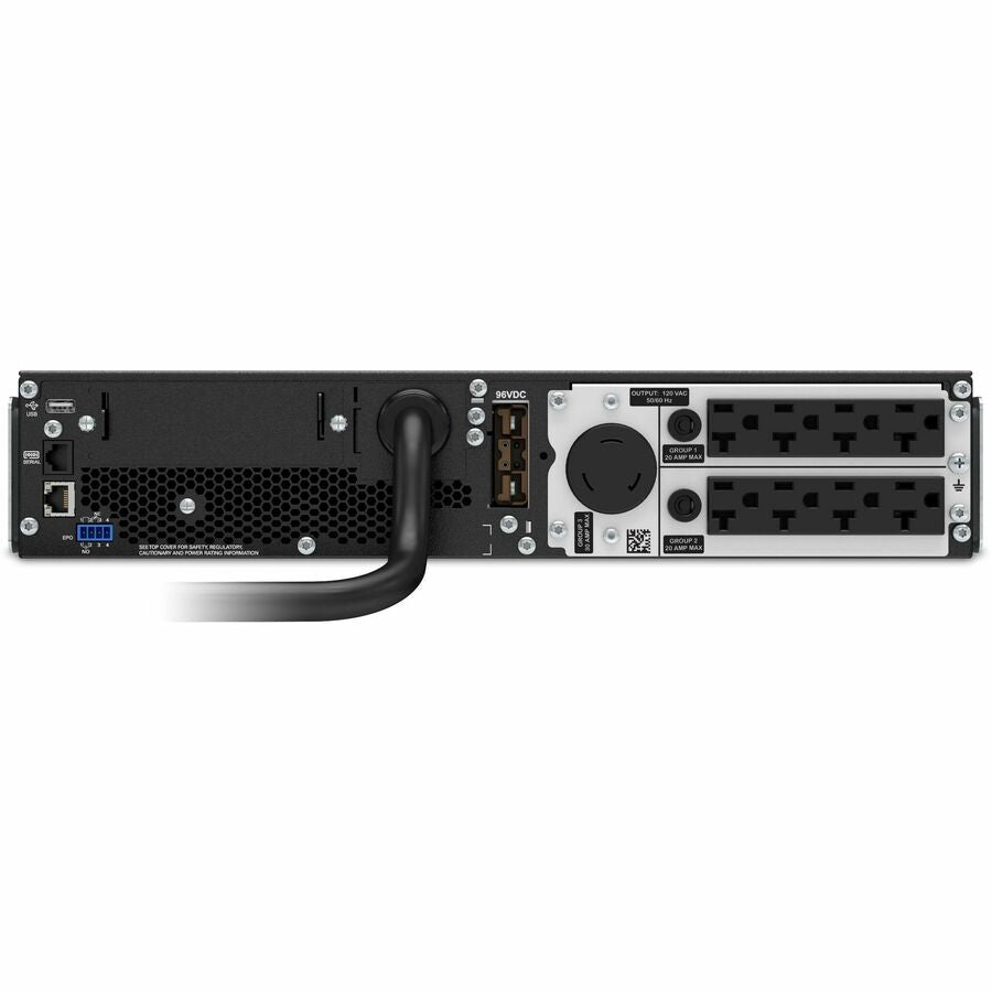 APC Smart-UPS On-Line, 3kVA, Rackmount 2U, 120V, 8x 5-20R+1x L5-30R NEMA outlets, SmartSlot, Extended runtime, W/ rail kit — SRT3000RMXLA