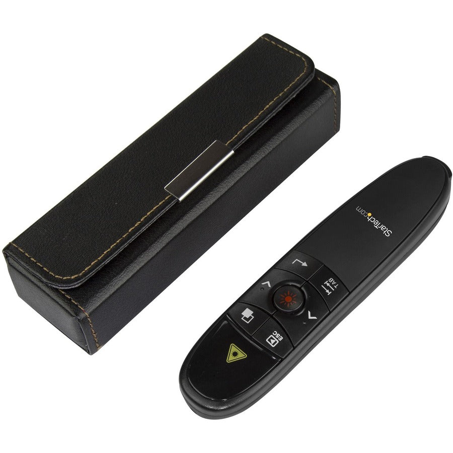 StarTech.com Wireless Presentation Remote with Red Laser Pointer - 90 ft. - PowerPoint Presentation Clicker for Mac & Windows (PRESREMOTE) — PRESREMOTE