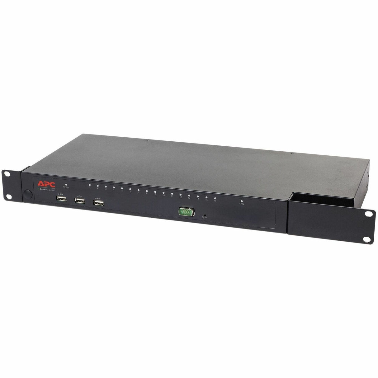 APC KVM 2G, Digital/IP, 1 Remote/1 Local User, 16 Ports with Virtual Media - FIPS 140-2 — KVM1116R