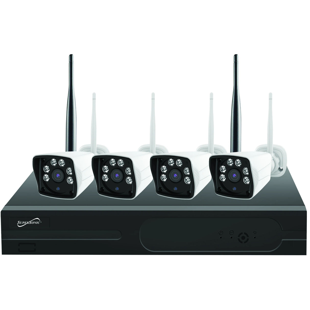 Supersonic Wireless Security Camera System with 4x FHD Indoor/Outdoor Cameras — SC-5004NVR