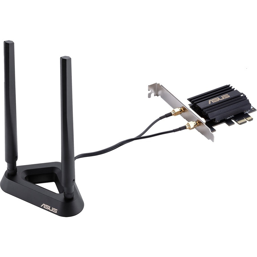 Asus PCE-AX58BT IEEE 802.11ax Bluetooth 5.0 Wi-Fi/Bluetooth Combo Adapter for Desktop Computer — PCE-AX58BT