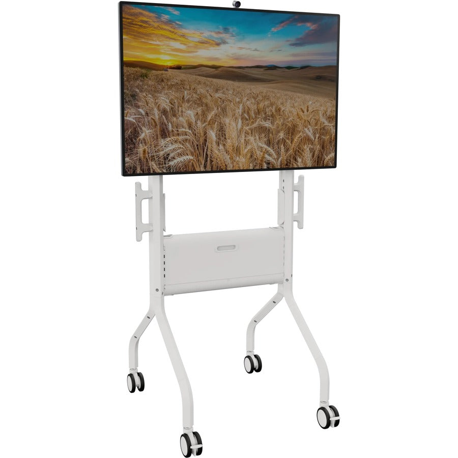 Chief Voyager Manual height Adjustable AV Mobile Cart - For 50-85 Inch Displays - Mobile TV Cart - White — LSCUW