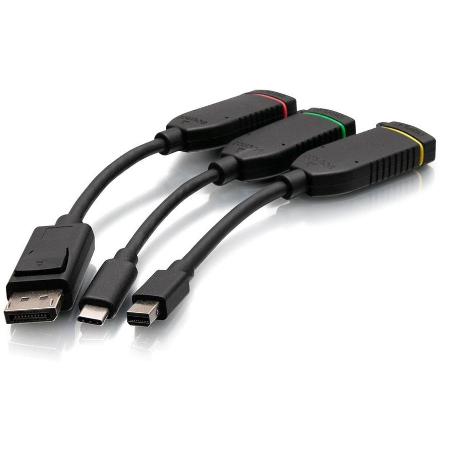 C2G Universal HDMI Dongle Adapter Ring with Mini DP, DisplayPort & USB-C — C2G30028