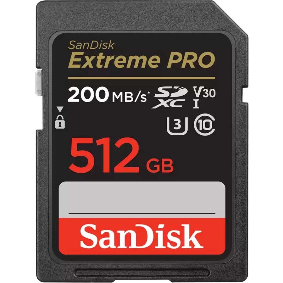 SanDisk Extreme PRO 512 GB Class 3/UHS-I (U3) V30 SDXC — SDSDXXD-512G-ANCIN
