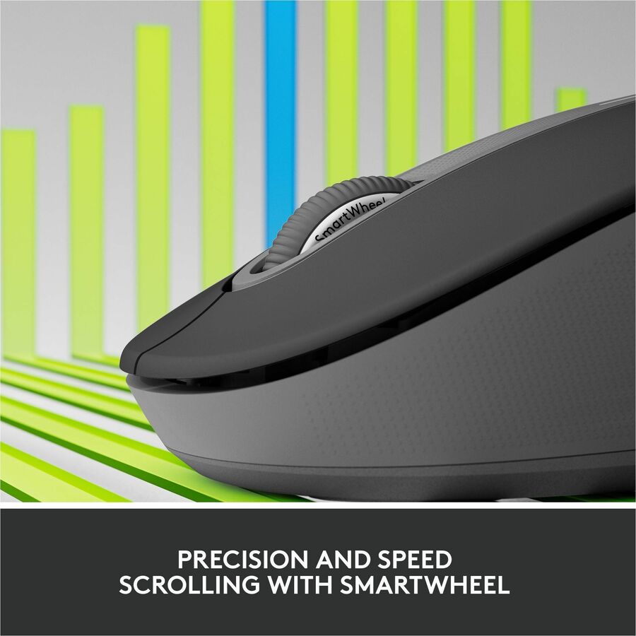 Logitech Signature M650 L for Business Wireless Mouse, For Large Sized Hands, Logi Bolt, Bluetooth, Graphite — 910-006346