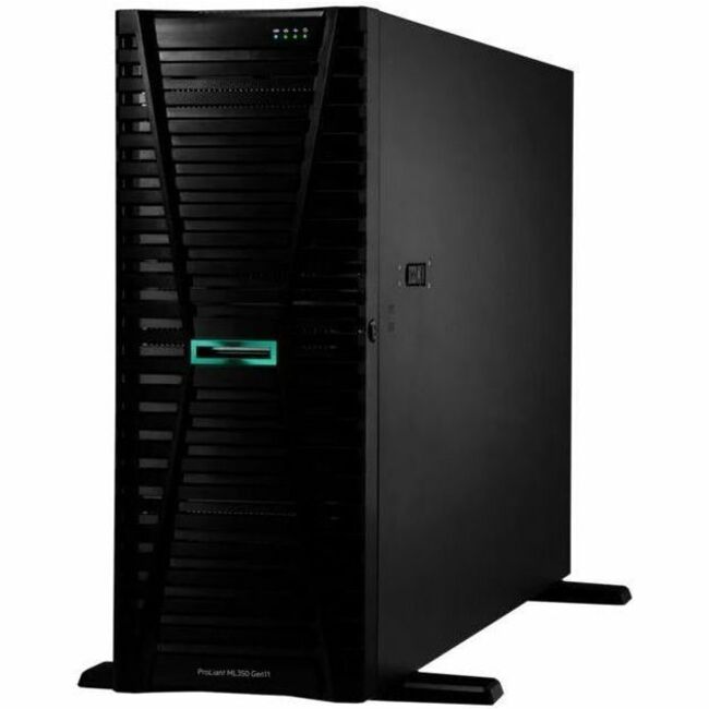 HPE SMART CHOICE ProLiant ML350 G11 4U Tower Server - 1 x Intel Xeon Gold 5416S 2 GHz - 64 GB RAM - 960 GB SSD - (2 x 480GB) SSD Configuration - Serial Attached SCSI (SAS), Serial ATA Controller — P69313-005