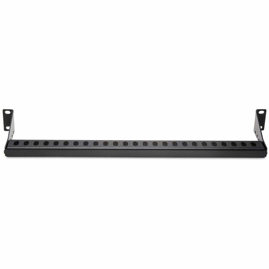 StarTech.com 1U Horizontal Cable Management Bar w/Adjustable Depth, 19" Rack-Mountable Lacing Bar For Organized Racks/Cabinets/Patch Panel — 12S-CABLE-LACING-BAR