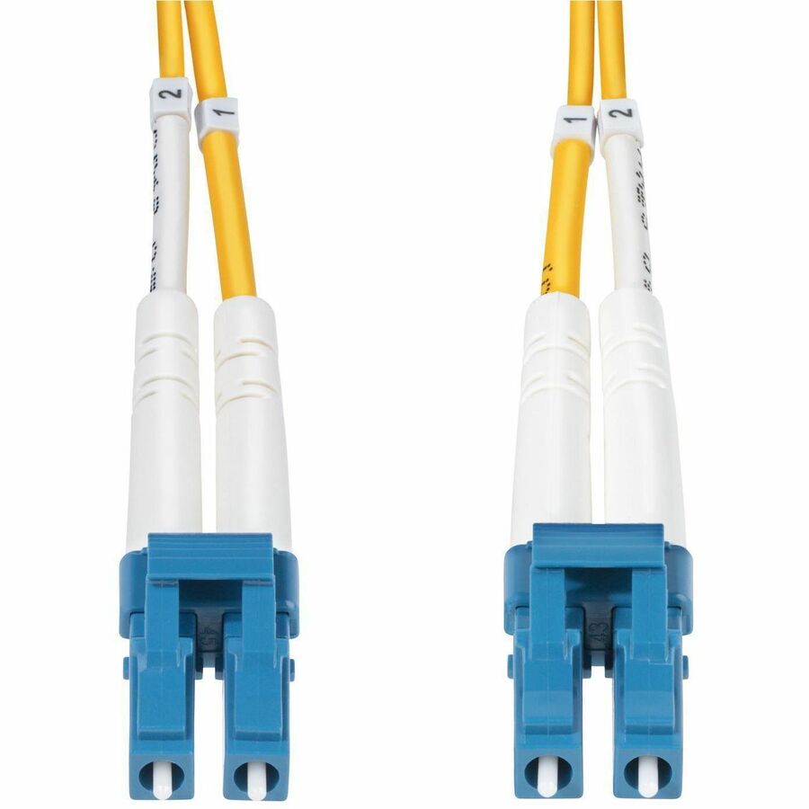 StarTech.com 50m (164ft) LC to LC (UPC) OS2 Single Mode Duplex Fiber Optic Cable, 9/125, 100G, Low Insertion Loss, LSZH Fiber Jumper Cord — SMDOS2LCLC50M