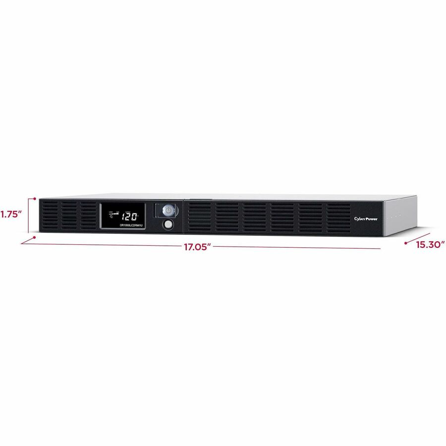 CyberPower OR1000LCDRM1U Smart App LCD UPS Systems — OR1000LCDRM1U