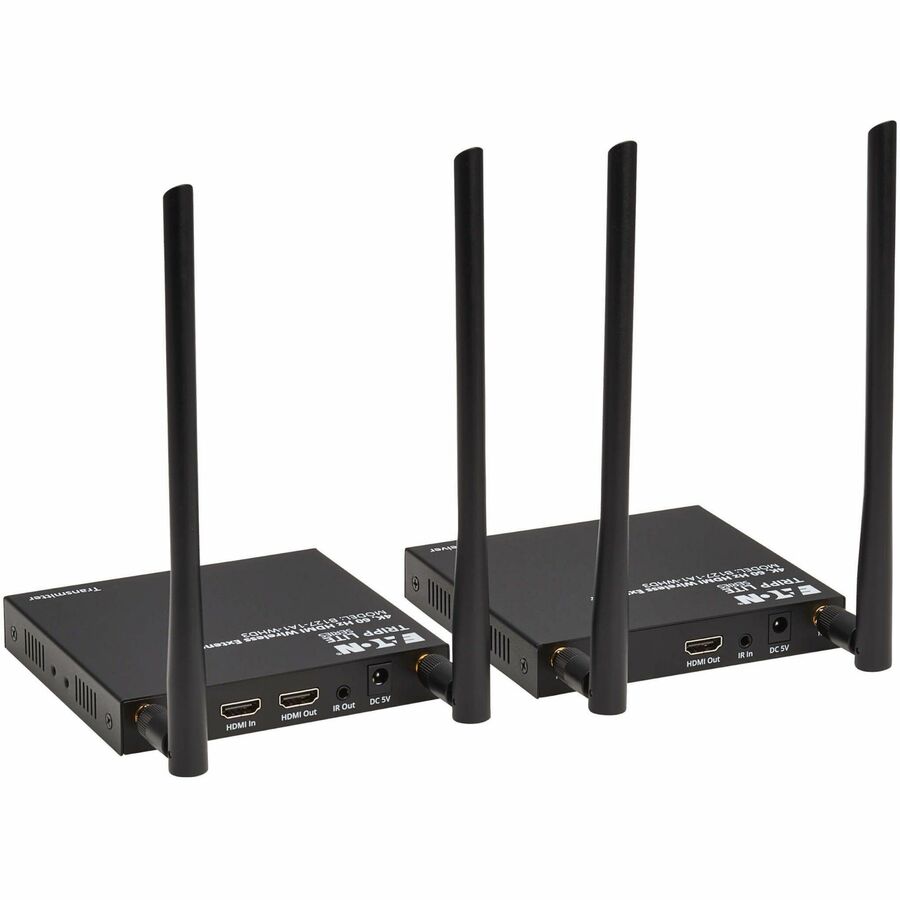Eaton Tripp Lite Series HDMI over Wireless Extender Kit w IR, 4K 60 Hz, Wireless HDMI, Switchable Channel, Up to 164 ft. (50 m) — B127-1A1-WHD3