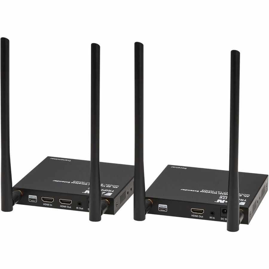 Eaton Tripp Lite Series HDMI over Wireless Extender Kit w IR, 4K 60 Hz, Wireless HDMI, Switchable Channel, Up to 164 ft. (50 m) — B127-1A1-WHD3