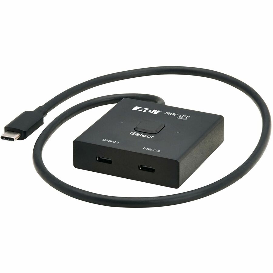 Eaton Tripp Lite Series 2x1 Bi-Directional USB-C Switch - 8K 60 Hz Video, HDCP Passthrough, USB 3.2 Gen 2, 100W PD Charging, Black — U415-002-BDS