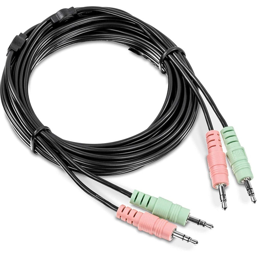 TRENDnet 10 ft. DVI-I, USB, and Audio KVM Cable Kit, Connect a DVI Computer to the TRENDnet TK-232DV KVM Switch, USB Mouse/Keyboard, DVI-I, & 3.5mm Audio Connections, TK-CD10