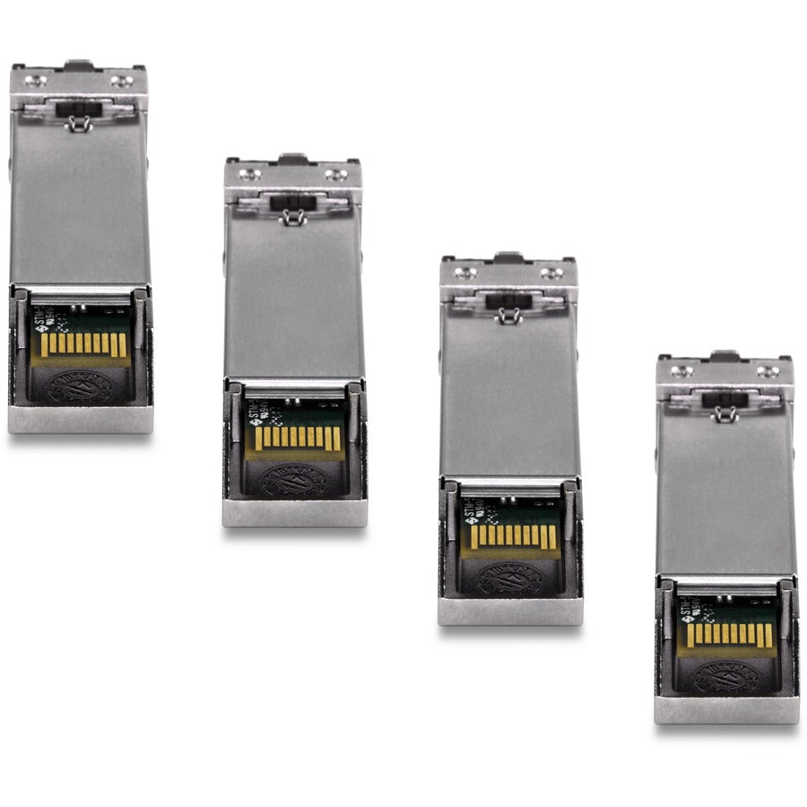 TRENDnet SFP Single-Mode LC Module 4-Pack; TEG-MGBS10/4; For Single Mode Fiber; Distances up to 10km(6.2 Miles); Gigabit SFP; Supports Up to 1.25Gbps; IEEE 802.3z Gigabit Ethernet; Lifetime Protection