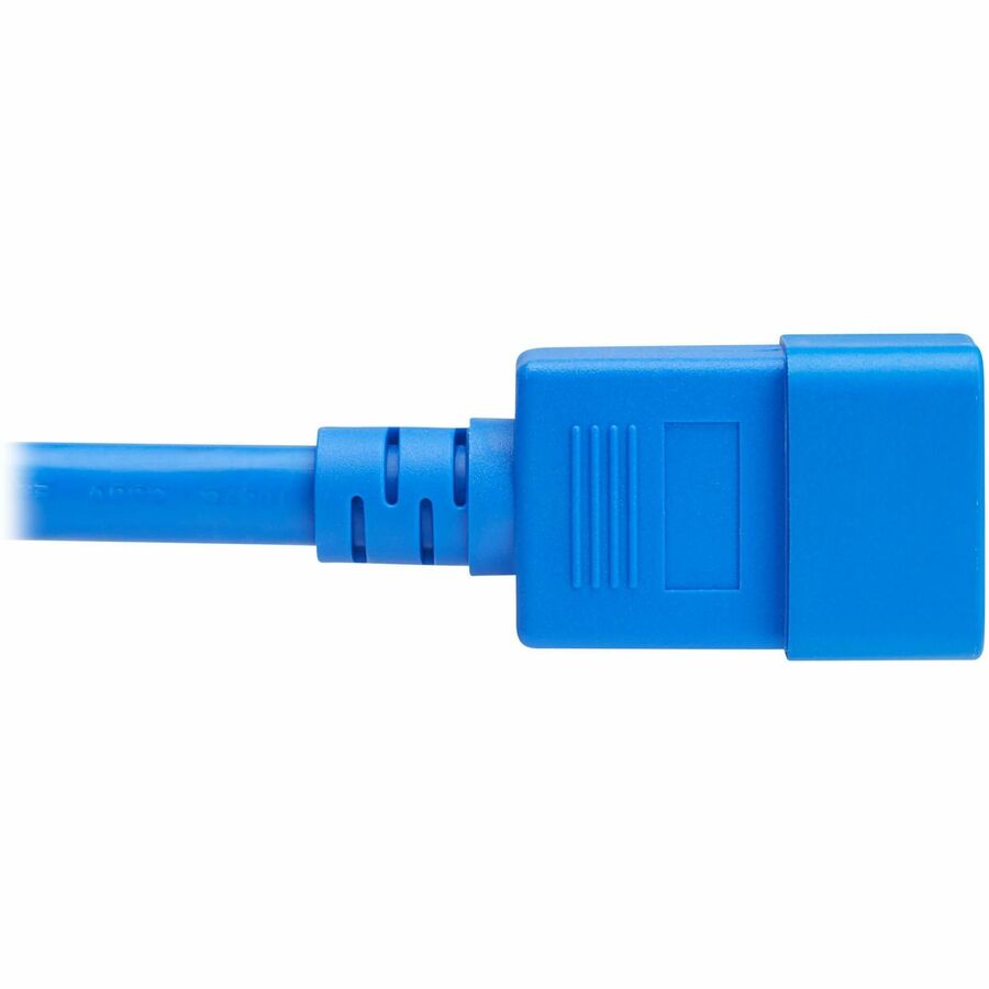 Eaton Tripp Lite Series Power Cord, C20 to C21 - Heavy-Duty, 20A, 250V, 12 AWG, 2.5 ft. (0.76 m), Blue — P035-2P5-ABL