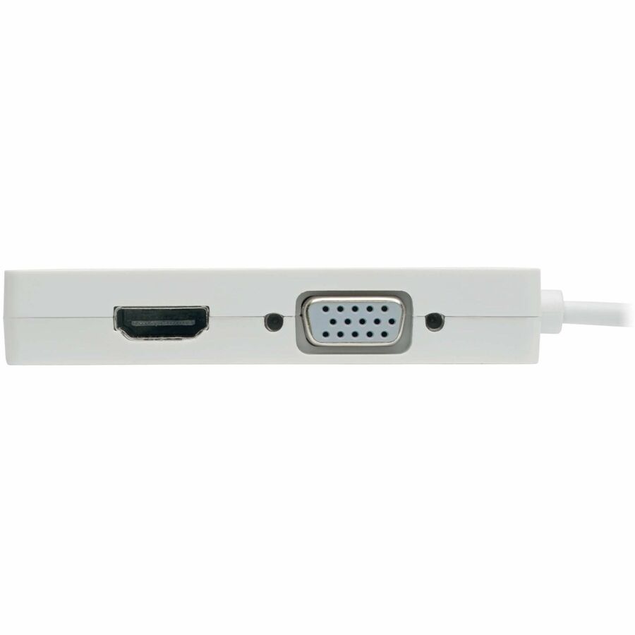 Eaton Tripp Lite Series USB-C Multiport Adapter (M/3xF) - 4K 60 Hz HDMI, DVI, VGA, HDCP, White — U444-06N-HDV4K6