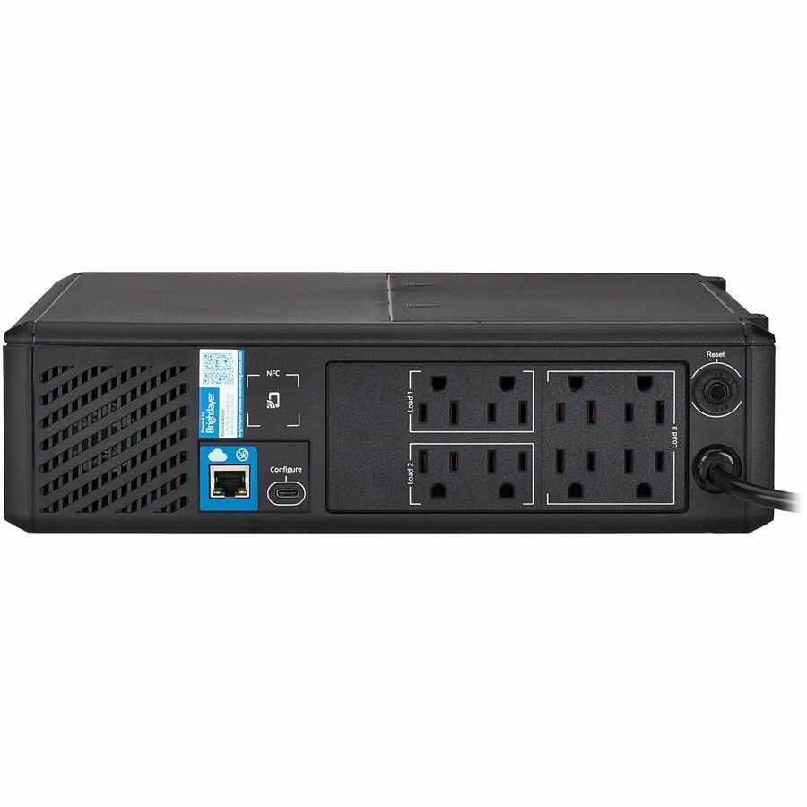 Eaton Tripp Lite Series 750VA 475W 120V Line-Interactive Pure Sine Wave Cloud-Connected UPS with Remote Monitoring - 8 NEMA 5-15R Outlets (Surge and Battery Backup), LCD, 5-15P Plug, Tower — SMART750PSRTNC