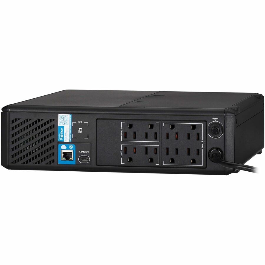 Eaton Tripp Lite Series 750VA 475W 120V Line-Interactive Pure Sine Wave Cloud-Connected UPS with Remote Monitoring - 8 NEMA 5-15R Outlets (Surge and Battery Backup), LCD, 5-15P Plug, Tower — SMART750PSRTNC