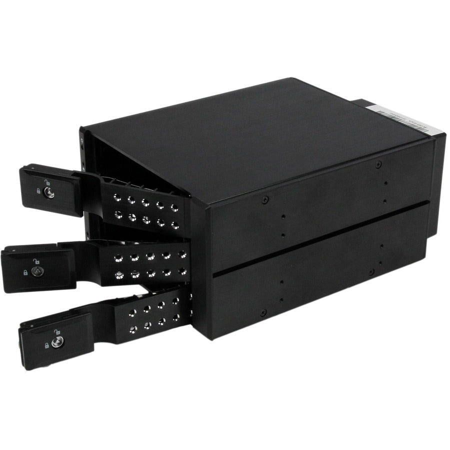 StarTech.com 3 Bay Aluminum Trayless Hot Swap Mobile Rack Backplane for 3.5in SAS II/SATA III - 6 Gbps HDD — HSB3SATSASBA